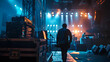 © Mary - backstage at a music show preparations