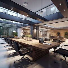 Wall Mural - modern contemporary meeting conference room modern office interior design
