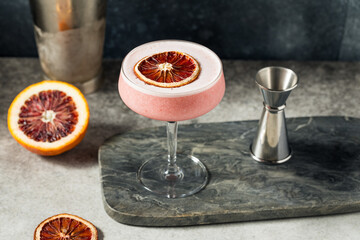 Sticker - Boozy Foamy Blood Orange Sour Cocktail