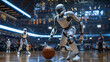 © Harvey - AI robot playing basketball
