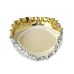 Sticker - One beer bottle cap isolated on white