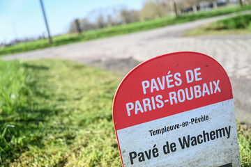 Poster - France Pavés de Paris Roubaix parcours course cyclisme UCI Wachemy