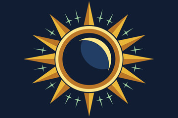 Poster - Solar Eclipse symbol  vector 