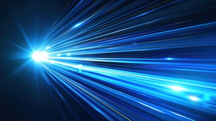 blue abstract background, technology light speed concept