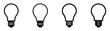 Light bulb icon. Light bulb vector icon. Idea icon. Lamp concept. Light bulb, isolated in modern simple flat design. Vector EPS 10
