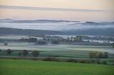 Fototapeta  - Morgen Nebel im Coburger Land Oberfranken Deutschland