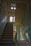 Fototapeta  - Treppenhaus einer alten baufälligen Ruine