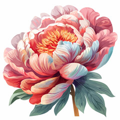 Canvas Print - Peony flowers