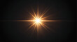 © Al Amin - Flare light, effects sunlight, lens flare, light leaks, warm sun rays light effects, overlays or golden flare isolated on black background. effect, sunlight, ray, glow, bright, shine, sun. ai