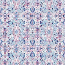 Seamless Bohemian Fabric Pattern Complements The Vibrant Hues Pastel ShadesSoft Tones Like Blush Pink, Lavender, And Baby Blue Add Subtlety Arts Fashionable Wallpapers Textile Backgrounds Abstract Art