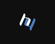 initial letter HY modern  logo design template