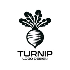 Wall Mural - Turnip Vector Logo Design