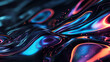 Cosmic Flow: Abstract Neon Liquidity