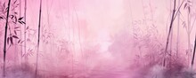 Pink Bamboo Background With Grungy Texture