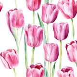 Fototapeta Tulipany - tulips, a bouquet of flowers, backgrounds for decorating holidays, Easter, March 8, birthday, mother's day. artificial intelligence generator, AI, neural network image. background for the design.