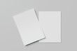 © graphicell - Empty paper note template of A4 format with soft shadows isolated on white background. 3d rendering