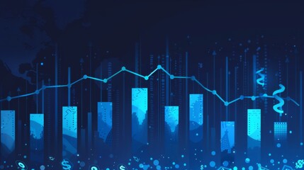 dollar sign atop bar chart