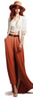 © Johnathan - Woman in Hat and Long Skirt Generative AI