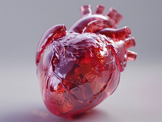 Poster - 3d rendered illustration of a heart