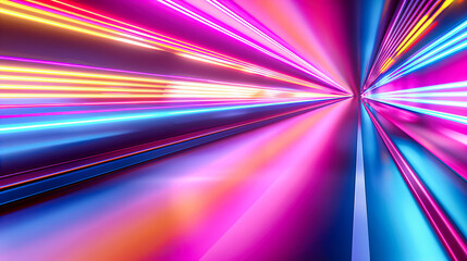 Wall Mural - Nights Velocity: The Abstract Beauty of Speed and Light, Capturing the Pulse of Movement in Darkness