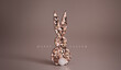  Rose glitter bunny, with 