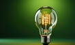 Lightbulb as a symbol of a green energy