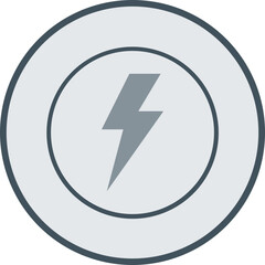 Sticker - Bolt Line Fill Circle Icon