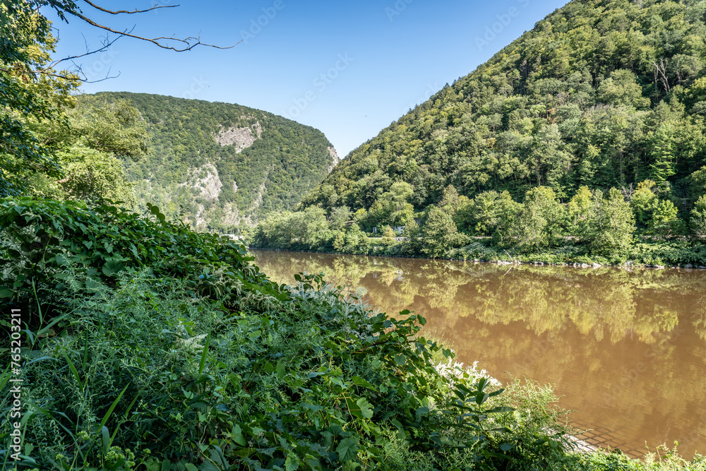 Delaware Water Gap is a water gap between New Jersey and Pennsylvania ...