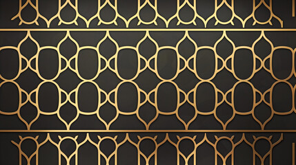 Seamless pattern. Golden art on dark background. Luxury gold design for prints, banner, fabric, poster, cover, digital arts.
