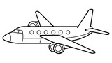 Fototapeta  - High-Flying Design Airplane Vector Illustration