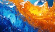 abstract blue and orange backdrop