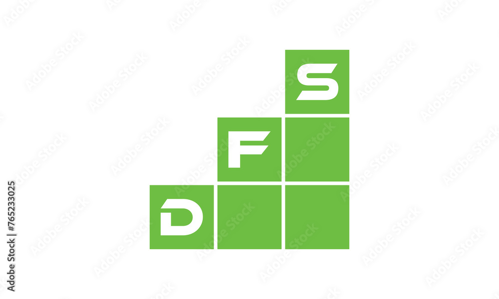 DFS initial letter financial logo design vector template. economics ...