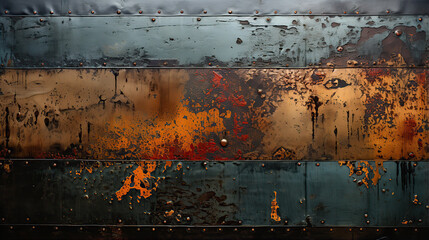 Wall Mural - rusty metal background