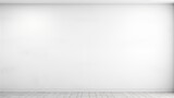 Fototapeta  - Pièce complètement blanche en intérieur, vide, avec lumière éblouissante, mur et sol. Ambiance claire, lumineuse. Arrière-plan pour conception et création graphique.