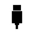 ícone de ponta de carregador preto 