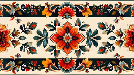 Retro vibes bloom in this HD-captured vintage 70s style floral artwork, embodying a groovy and colorful pastel nostalgia. Seamless vector background. 