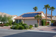Modern Solar Panels Installed On A Las Vegas Home Under Clear Blue Sunny Sky, Solar Photography, Solar Powered Clean Energy, Sustainable Resources, Electricity Source