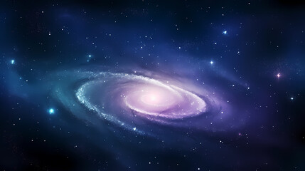 Wall Mural - Stunning illustration of nebula sparkling in the night sky