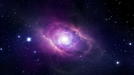 Wall Mural - Stunning illustration of nebula sparkling in the night sky