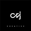 CRJ Letter Initial Logo Design Template Vector Illustration
