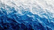 Abstract blue and white fluid pattern - A visually compelling image capturing the fluidity and contrast of blue and white, resembling ocean waves or marbled art