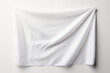 © Pataradon AI isolate - White empty flag isolated on white background.