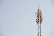 Cell phone tower and high speed internet network. Signal antenna.