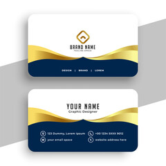 Wall Mural - professional business card background with golden touch