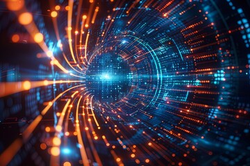 Digital Transformation, System Engineering and Programming Abstract Background