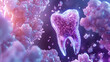 National Love Teeth Day, protect teeth and pay attention to oral health medical background image