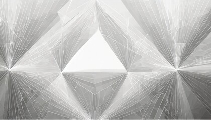 Wall Mural - abstract white background with triangle pattern