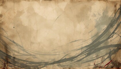 Wall Mural - a worn out distressed paper background with a grungy appearance