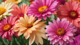 Fototapeta  -  flower element for design. Color flowers pattern background.  AI generated image. AI generated image