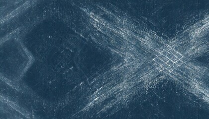 Poster - navy blue color textured surface dark textile texture indigo colour abstract grunge background